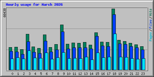 Hourly usage for March 2026